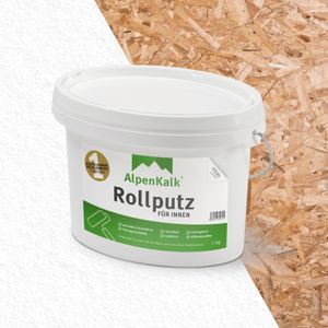 AlpenKalk® Rollputz FEIN für OSB-Platten (ca. 20 m²)