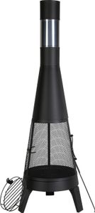 VEVOR Gartenkamin, φ508x1495 mm Terrassenofen, Kegelkamin zum Grillen und Heizen, Aztec Outdoor-Ofen für Terrasse, Garten, Hinterhof