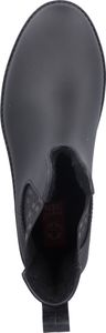 Rieker Damen Stiefelette Warmfutter Gummistiefel Stretcheinsätze matt P8260, Größe:41 EU, Farbe:Schwarz
