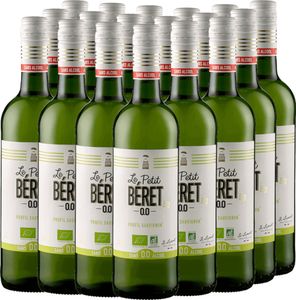 VINELLO 18er Weinpaket - Le Petit Béret Blanc Elegance Alkoholfrei