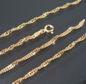 Kette Singapurkette 925 Silber Gold 2,5mm Niklarson 50cm G18025-50 Kette Singapurkette 925 Silber Gold 2,5mm Niklarson 50cm G18025-50