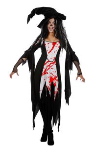 Damen Kostüm Zombie Hexe Halloween Karneval Fasching Gr.34