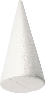 Creativ Company 54345, Vianočná ozdoba na šišku, Polystyrén, Biela, 1 kusov, 350 mm, 19,5 cm
