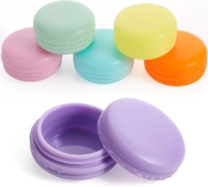 6 Pack Reiseflaschen Töpfe, 10 ml Reise Töpfe für Toilettenartikel Probe Töpfe kosmetische Container Gläser mit Deckel  6 Farbe