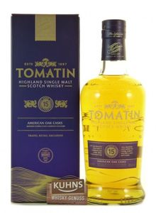 Tomatin 15 Jahre Highland Single Malt Scotch Whisky 0,7l, alc. 46 Vol.-%
