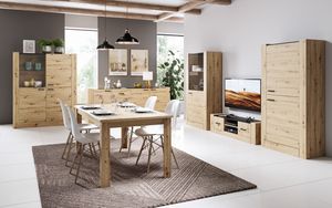 Obývací sestava Elegantní nábytek do obývacího pokoje Jídelna Moderní design LUGO