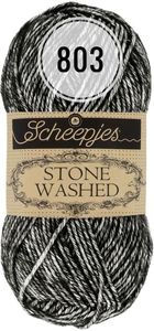 Scheepjes Stone Washed 50g (803) Black Onyx