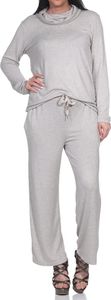 361 Mississhop Damen Strickset mit Pullover Hose Wolle Strickpullover Kapuze Strickhosen Graubeige 361 Mississhop Damen Strickset mit Pullover Hose Wolle Strickpullover Kapuze Strickhosen Graubeige