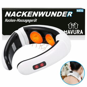 NACKENWUNDER Nacken-Massagegerät Nackenmassage Massagegerät Vibration Wärmefunktion 16 Stufen