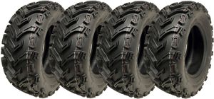 24x8.00-12 Quad ATV Tyres 6ply Wanda P3128 E-Marked Road Legal 40J (Set of 4)