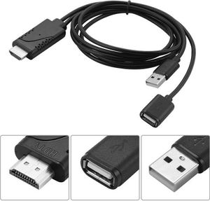 2in1 USB-Buchse auf HDMI-Stecker HDTV-Adapter für IOS8.0 Android PhonRSDE 7562S