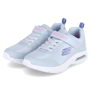 Skechers Mädchen-Sneaker-Slipper-Klettschuh MICROSPEC MAX PLUS SUBTLE ST Hell-Blau, Farbe:blau, EU Größe:31