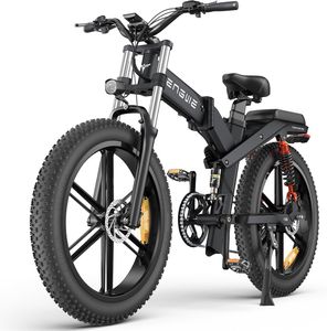 E Bike Skládací elektrokolo s pneumatikami 26" x 4,0 Duální odnímatelná baterie 48V 19,2AH/10AH Dojezd 150 km, 3 odpružení - Shimano 8 rychlostí Terénní elektrokolo