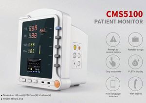 CMS5100 Tragbarer Vitalparameter-Intensivstations-Multiparameter-Patientenmonitor NIBP SPO2 RESP Leicht