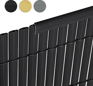 Sekey 5x 100cm PVC Abschlussleiste Abdeckprofil für 300cm 400cm 500cm PVC Sichtschutzmatte, PVC Sichtschutzzaun, Anthrazit Sekey 5x 100cm PVC Abschlussleiste Abdeckprofil für 300cm 400cm 500cm PVC Sichtschutzmatte, PVC Sichtschutzzaun, Anthrazit