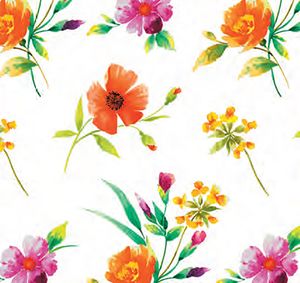 PVC Tischdecke Blume Wachstuch · Breite & Länge wählbar · abwaschbare Tischdecke · Frühling Blumen weiss bunt, Größe:140 x 200 cm