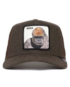 Goorin Bros. Trucker Cap Baseball Mütze Mesh Hat Animal Patch Tier Motiv, Grösse:one-size, Farbe:Gorilla - dark green