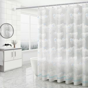 mumbi Duschvorhang Vorhang Dusche Duschvorhänge 180 x 200 cm Badewannenvorhang Ersatzvorhang "Meer"