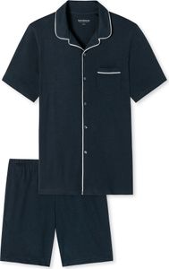 Schiesser Herren Pyjama kurz 48 dunkelblau Stück Schiesser Herren Pyjama kurz 48 dunkelblau Stück
