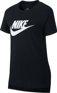 Nike Mädchen Kinder Schulsport Sport-Freizeit-T-Shirt NSW TEE DPTL BASIC schwarz, Größe:XL(158-170)