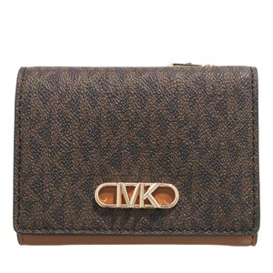 Michael Kors Parker Medium Flap Trifold Brown Brown Acorn