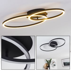 »Ovasta« moderne Deckenlampe aus Metall in Schwarz