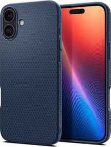 Spigen nakładka Liquid Air do iPhone 16 6,1" granatowa