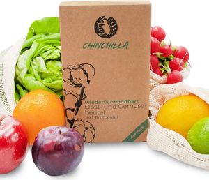 Obst- und Gemüsebeutel | 3 Einkaufstaschen INKL. 1 Brotbeutel XL