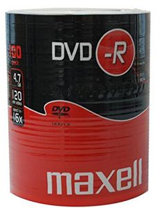Maxell DVD-R 4.7GB 100 Pack, Spindel