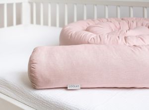 400 cm Nestchenschlange 100% ROSA  Baumwolle Multifunktion PREMIUM Bettschlange Zierkissen Bettrolle Dekokissen Zugluftstopper  GESCHENK
