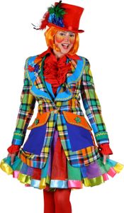 Clownsjacke für Frauen - Kostüm für Fasching und Halloween Größe: XL