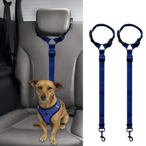 Hundegurt fürs Auto - Verstellbarer Anschnallgurt - Sicherheitsgurt mit Rückdämpfung für alle Hunderassen & Autotypen