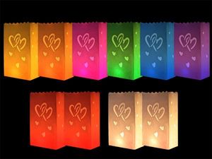 Lichttüten Candle Bags 10er Set - bunte Farben, Modell wählen:Happy Birthday