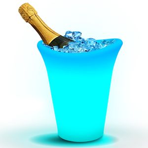 TROPIC | LED Sektkühler | 1,5 L | RGB | Akku | Eiskübel Eiseimer Flaschenkühler Eiswürfelbehälter Eisbehälter Weinkühler Champagnerkühler Eisbox Champagnerschale