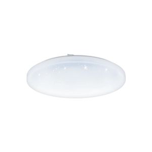 EGLO Deckenlampe FRANIA-S, Ø 43 cm, LED Deckenleuchte, Wohnzimmerlampe, Lampe weiß mit Kristalleffekt, Küchenlampe, Bürolampe, Flurlampe Decke