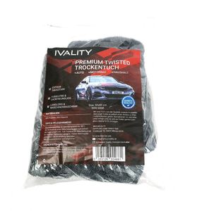 IVALITY® Saugstarkes 80x50 cm 1600 GSM Twisted Towel Mikrofaser-Tuch - fusselfreie & Lack-schonende Microfaser-Reinigung - Trockentuch Motorrad- & Auto Pflege