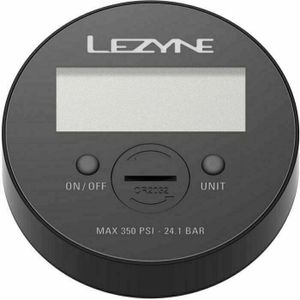 LEZYNE, 350 PSI Digital Gauge 3,5 Zoll Unisex Erwachsene, Schwarz, Einheitsgröße
