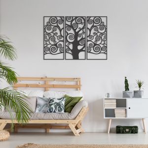 Wanddekoration Metall Gustav Klimt Der Baum des Lebens 90 x 60 cm, Wandbilder Baum des Lebens