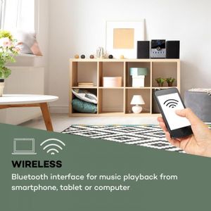 MC-30 DAB Mini-Stereoanlage | CD-Player | DAB+/UKW | Bluetooth | 20 W max. | Fernbedienung