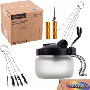 Airbrush čištění nádrže kartáče kartáče dráty jehla