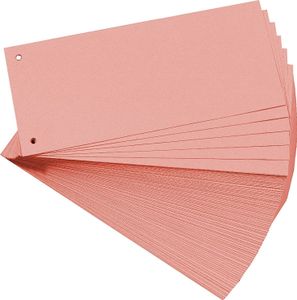 EXACOMPTA Trennstreifen 105 x 240 mm rosa 180 g/qm 100 Stück