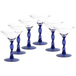 Eiscremeglas 6er-Set Sicilia Amore Vero 24,5cm blau