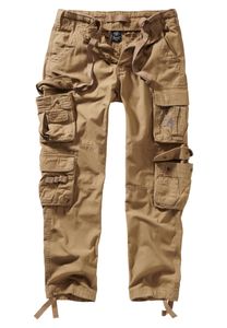 Brandit - Pure Slim Fit Trouser 1016-3 Beige Vintage Hose Cargo schmales Bein  Größe M