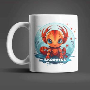 Sternzeichen Tierkreis Kaffeetasse Tasse Geschenkidee Geschenk 330 ml – Skorpion