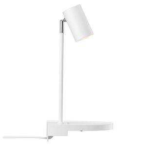 Cody Tischlampe Nachttischlampe Ø 6 cm Weiß