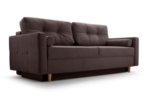 Sofa mit Schlaffunktion Schlafsofa Sofabett 3-Sitzer 213 × 74 × 100 cm Couch DL-Klapp-System Pastella Queens 04