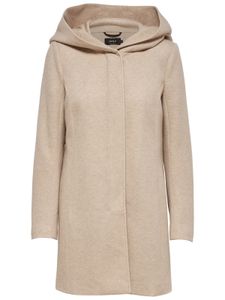 Only Damen-Woll-Mantel onlSedona Light Coat Otw 15142911, Farbe:Beige, Größe:XL