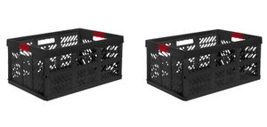 2 x Profi Klappbox zert. 45 L bis 50 kg graphit Faltbox Box Kiste Klappkiste
