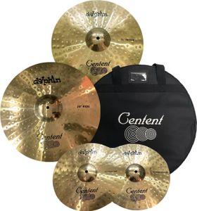 Centent Dolphin Cymbal Set 14", 16", 20", taška