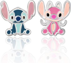 Detské náušnice Disney Lilo a Stitch strieborné ES00088SL.CS